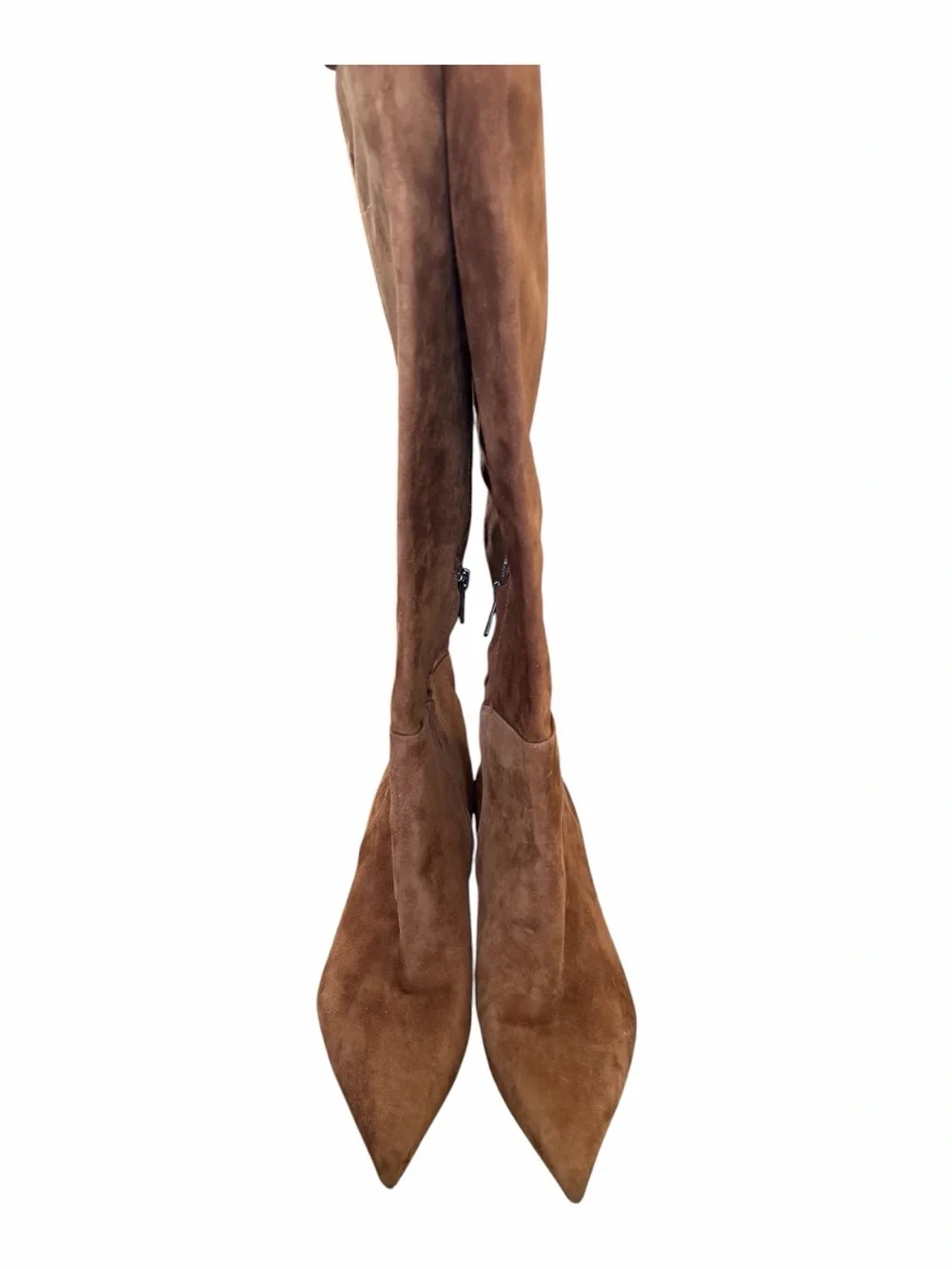 Sam Edelman Brown Suede Over-the-Knee Pointed-Toe Boots